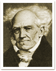 Head portrait of Arthur Schopenhauer