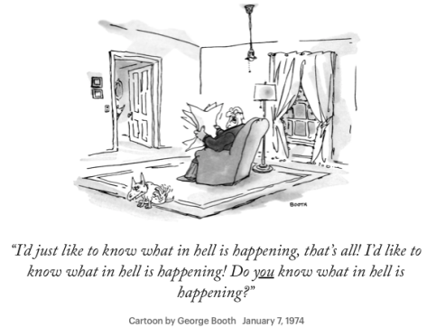New Yorker Cartoon by George Booth 1974