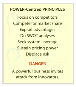 Power-centred principles for a business and the main danger.