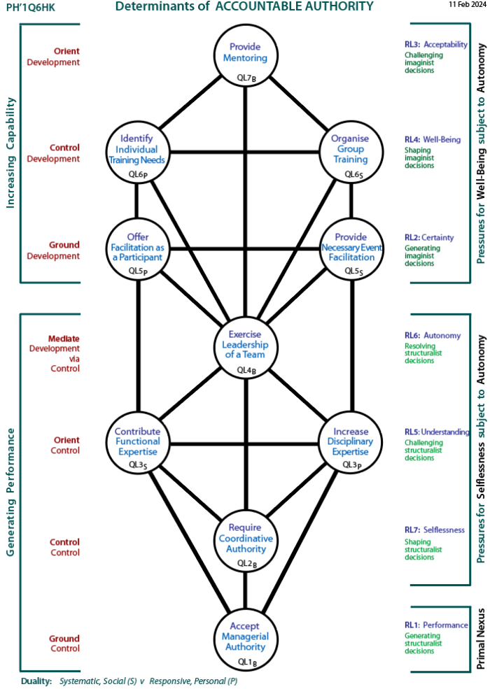 Determinants of accountable authority: Tree pattern Q6