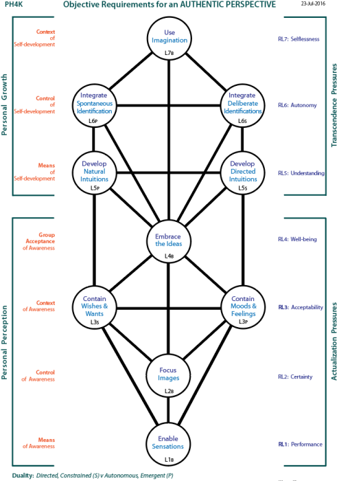 Objective requirements for an authentic perspective: Tree pattern.