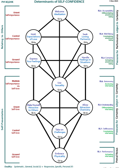 Determinants of self-confidence: Tree pattern Q2